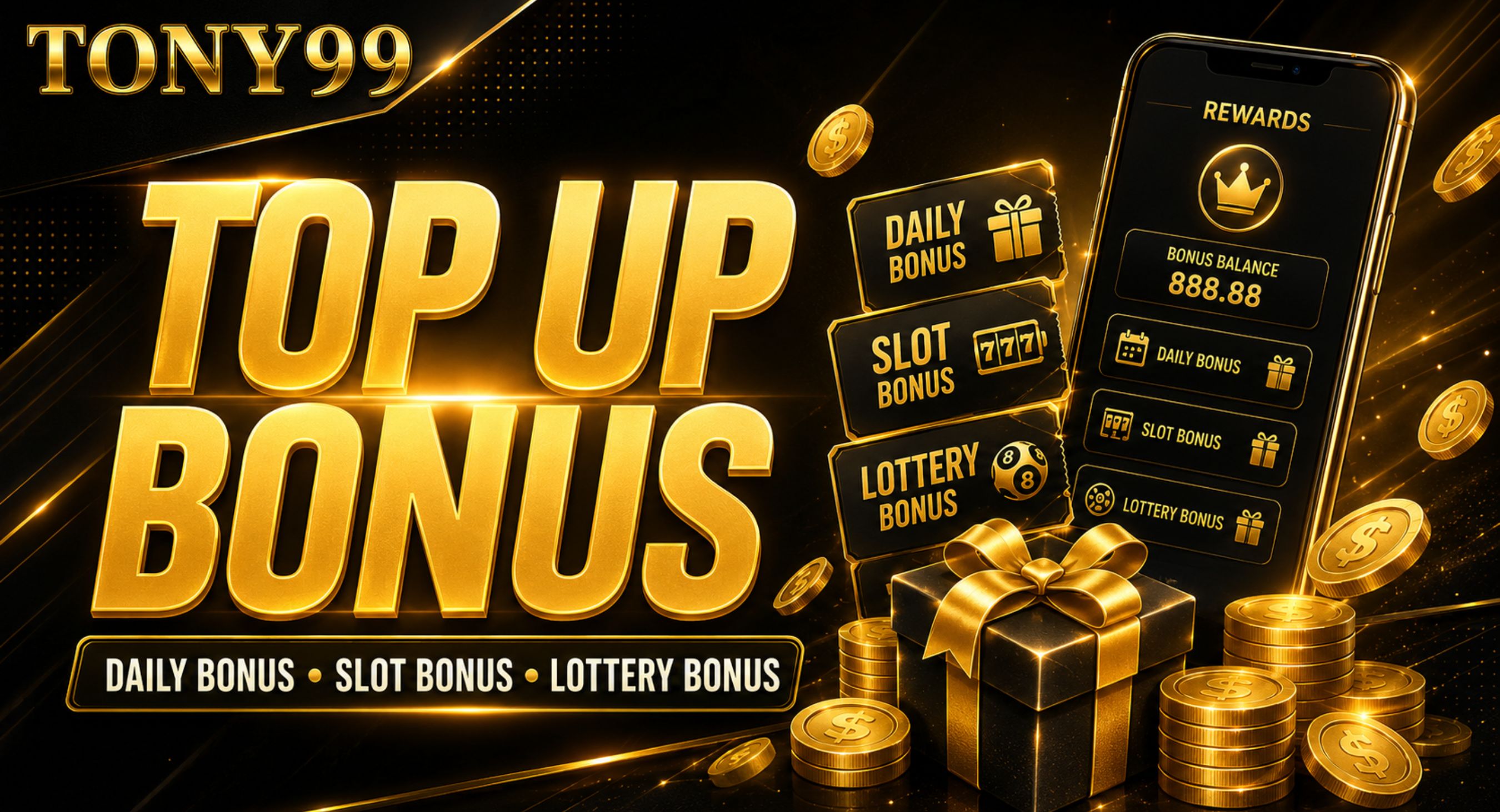 TONY99 top up bonus promotion Malaysia Singapore Australia